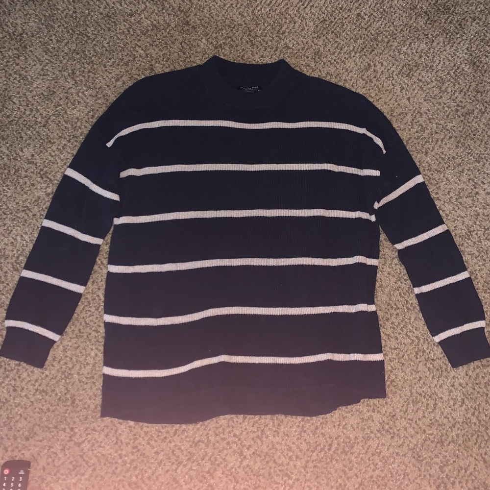 American Eagle Pullover Jegging Navy Blue Sweater
